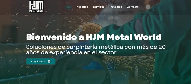 Web de Carpintería Metálica HJM, taller de carpintería metálica