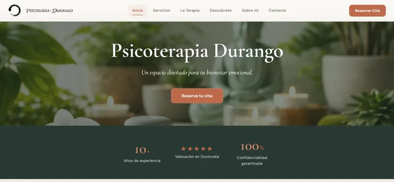 Web de Psicoterapia Durango, consulta de psicoterapia