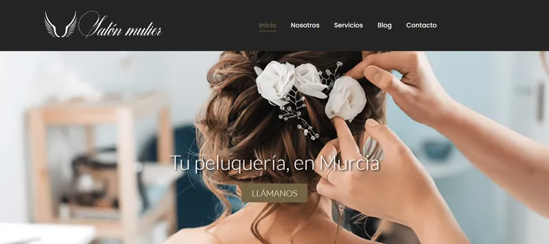 Web de Salón Mulier, peluquería en Murcia